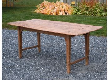 An antique primitive English pine