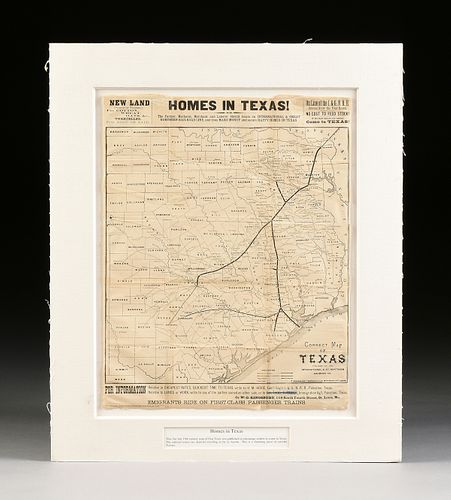 AN ANTIQUE PROMOTIONAL MAP,