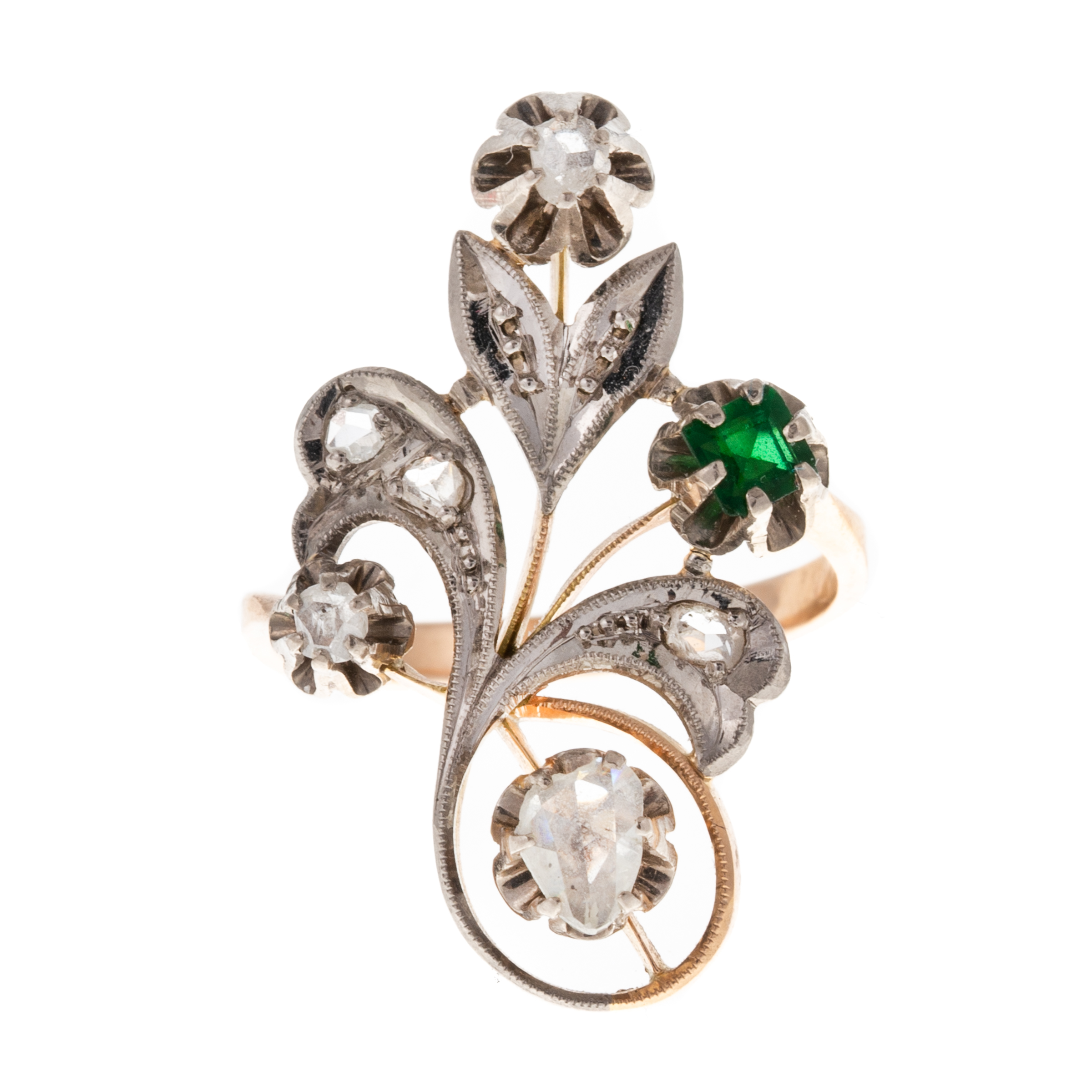 AN ANTIQUE RUSSIAN DIAMOND &