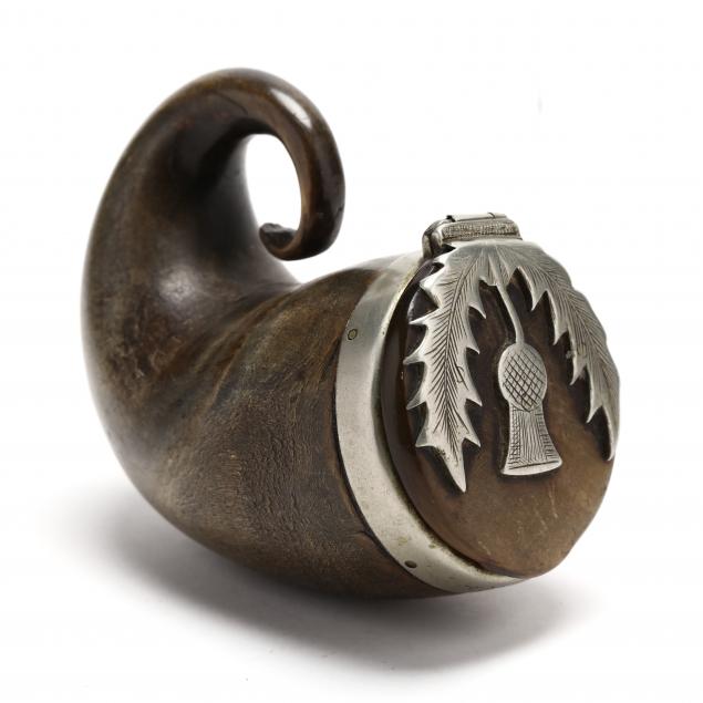 AN ANTIQUE SCOTTISH SNUFF MULL,