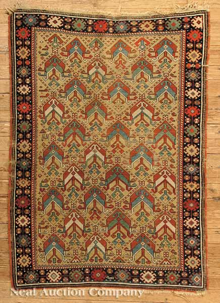 An Antique Shirvan Rug gold