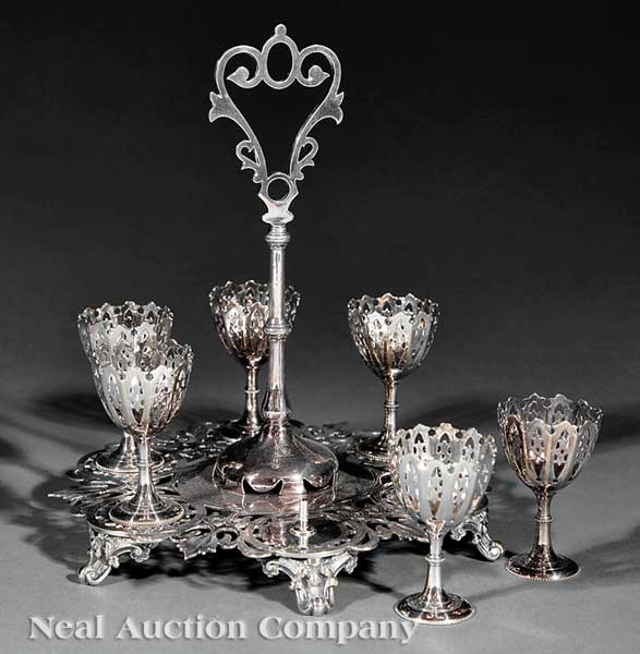 An Antique Silverplate Egg Cup