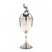 AN ANTIQUE STERLING SILVER GOB