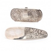 AN ANTIQUE STERLING SILVER SPE