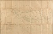 AN ANTIQUE SURVEY MAP, "BOUNDA