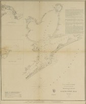 AN ANTIQUE SURVEY MAP, "U.S. C