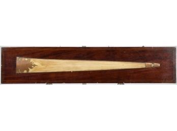 An antique swordfish bill mounted