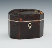 An Antique Tortoise Clad Tea B