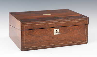An Antique Traveling Lap Desk The
