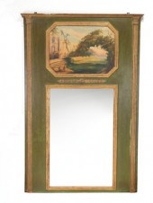 An Antique Trumeau Mirror A la