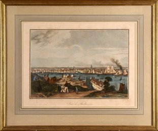 An antique Vue De Baltimore hand
