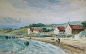An antique watercolor by John