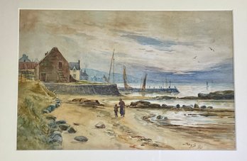 An antique watercolor by John