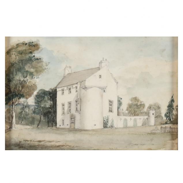 AN ANTIQUE WATERCOLOR OF