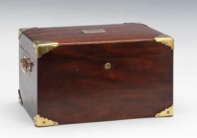 An Antique Wood Humidor Chest