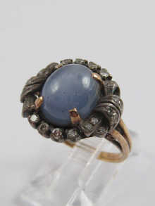 An antique yellow and white metal