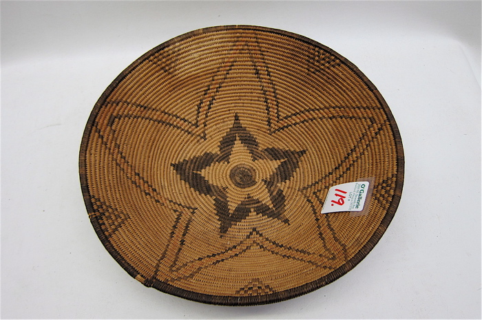 AN APACHE INDIAN BASKET/BOWL having