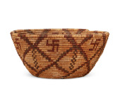 AN APACHE POLYCHROME BASKETRY
