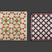 An Applique Whig Rose Quilt an
