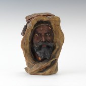 An Arab Figural Head Tobacco J