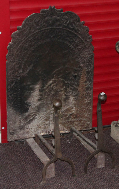 An arch top fire back possibly 17th
