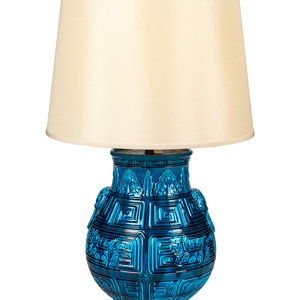 An Archaic Style Turquoise-Glazed