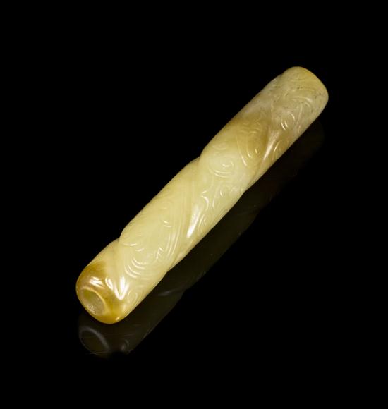 An Archaistic Yellow Jade Carved
