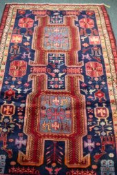 An Ardabil rug with navy groun