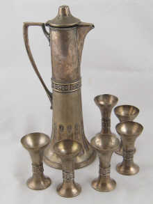 An Argentor silver plated tall