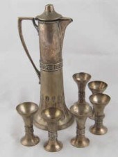 An Argentor silver plated tall