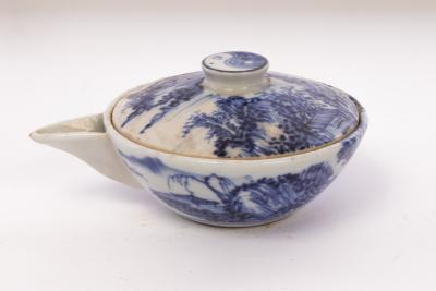 An Arita blue and white sencha ewer