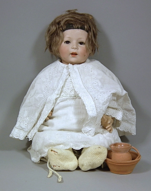 An Armand Marseille bisque headed