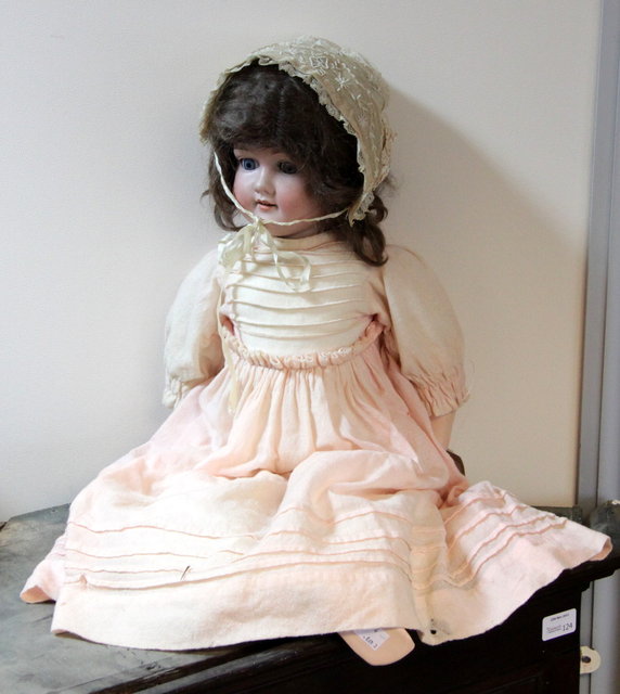 An Armand Marseille bisque headed
