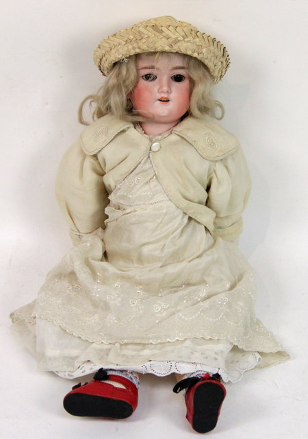 An Armand Marseille bisque headed