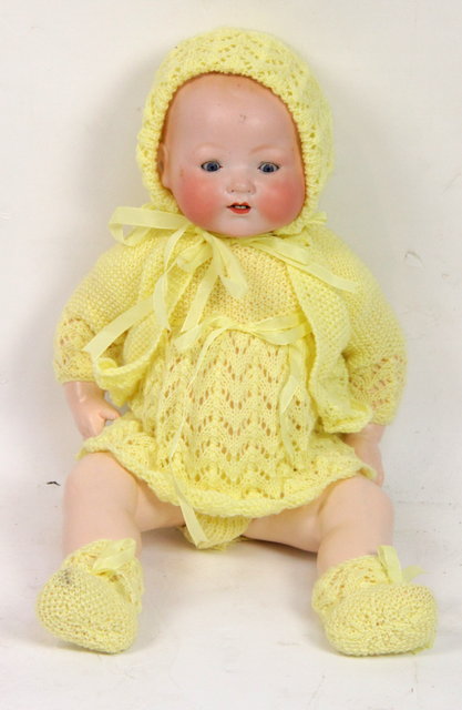 An Armand Marseille bisque headed