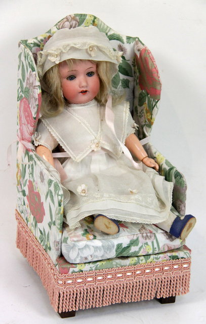 An Armand Marseille bisque headed