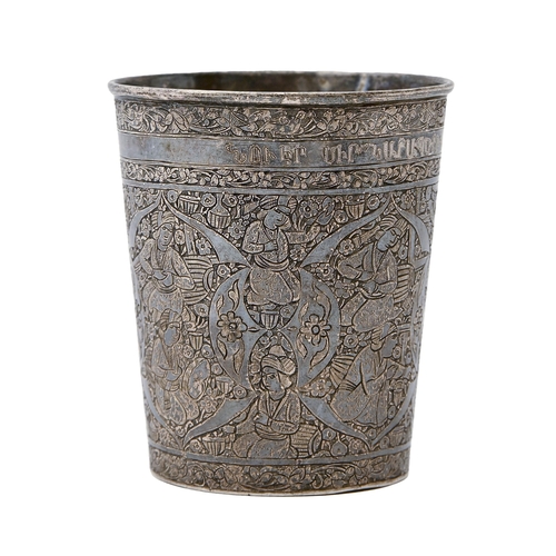 An Armenian silver beaker, 19th