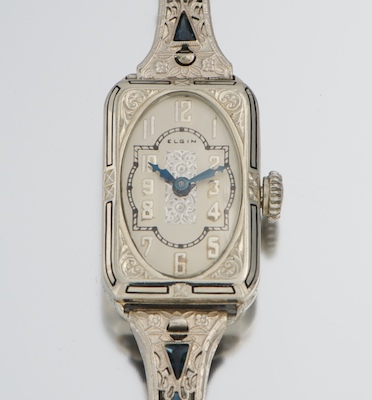 An Art Deco 18k Watch with GF