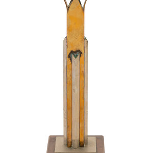 An Art Deco Aluminum and Copper Bud