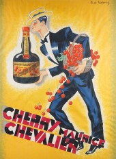 AN ART DECO BRANDY POSTER FOR