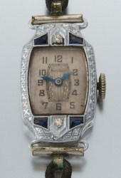 An Art Deco Bulova Gold Watch