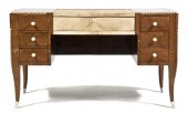 An Art Deco Burlwood Ivory and
