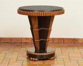 AN ART DECO CARVED WOOD ENTRY