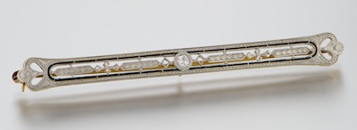 An Art Deco Diamond and Enamel