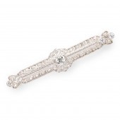 AN ART DECO DIAMOND AND PLATIN