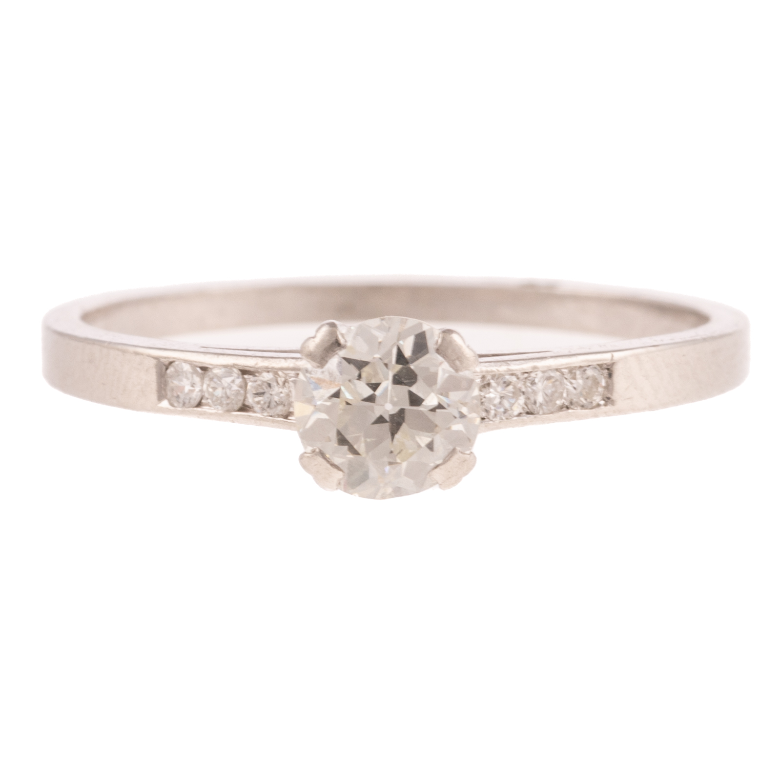 AN ART DECO DIAMOND ENGAGEMENT RING