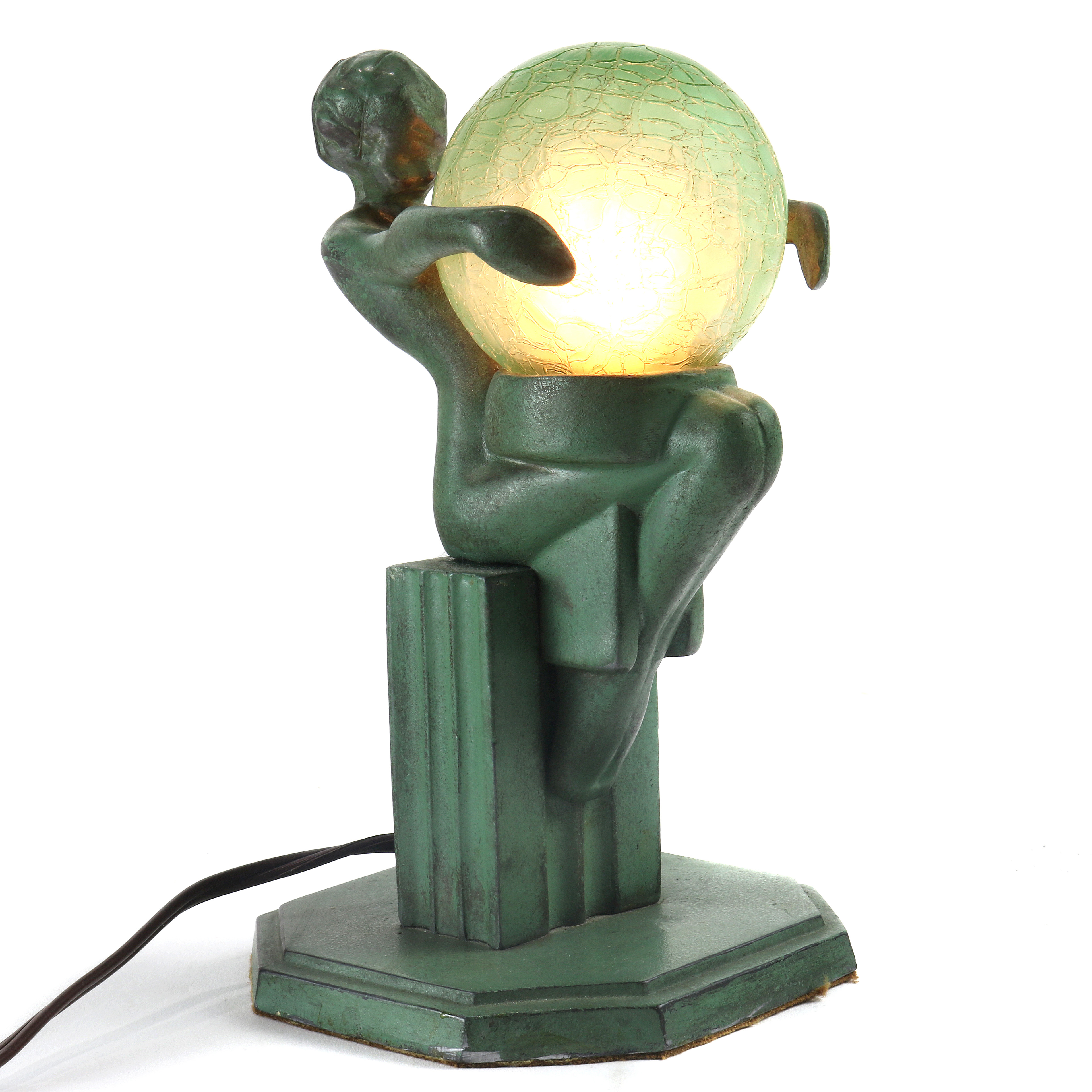 AN ART DECO FRANKART DESK LAMP An