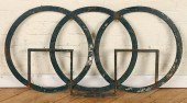 AN ART DECO IRON FRAGMENT CIRC