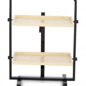 An Art Deco Lacquered Wood Sil