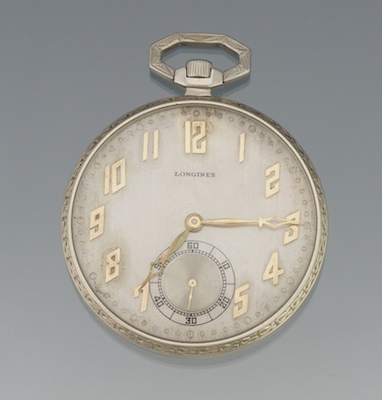 An Art Deco Longines Open Face